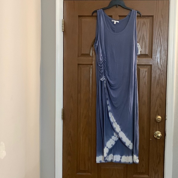 Seven7 Dresses & Skirts - Seven7- Blue & White Cascade Hem Dress - Size 1X-NWT